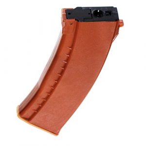 Airsoft Gang Airsoft Gun Magazine 1 Airsoft Parts Battleaxe 500rd Flash Mag Hi-Cap Magazine for JG(Jing Gong), Classic Army, ICS, APS, D-Boys, CYMA, Tokyo Marui AK AEG Orange Brown
