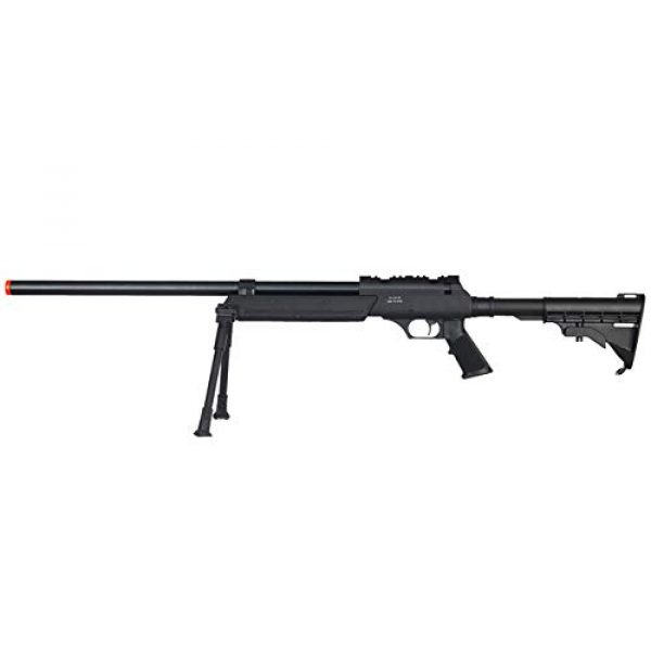 Well Airsoft Rifle 1 Well MB06 Airsoft Sniper Rifle W/Bipod - Black