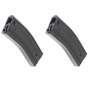 Airsoft Shopping Mall Airsoft Gun Magazine 1 Airsoft Shooting Gear 2pcs 500rd Hi-Cap Mag Magazine for G&P ICS Classic Army Tokyo Marui M4 M16 Series AEG Black