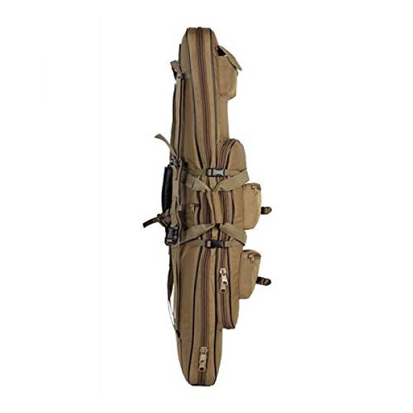 Fouos Rifle Case 4 Fouos Tactical Rifle Case Military Rifle Storage Case M4 Gun Bag Pistol Airsoft Backpack for Hunting Tan 31'', 37'', 47''Inch Sizes