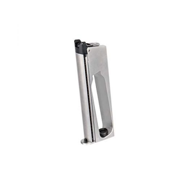 WE Airsoft Gun Magazine 1 WE Tech Gen2 Full Metal 1911 GBB Airsoft Pistol Magazine Chrome