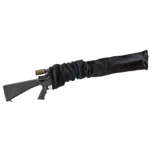 Allen Company Rifle Case 1 Allen Company Gun Sock - Silicone Treated, Anti-Rust Tactical Gun and Rifle Sock - Extra Wide for Rifles with Scopes, (42/47 inches long) - Black