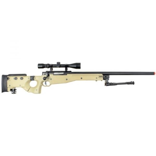 Well Airsoft Rifle 1 Well l96 spring sniper airsoft rifle w/ bi-pod and scope (tan)(Airsoft Gun)