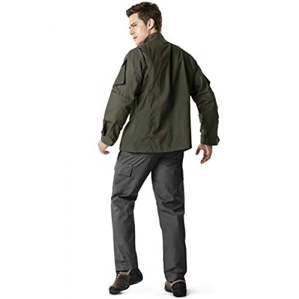 CQR Tactical Jacket 6 Men's Combat Military Jacket, Water Repellent Ripstop Army Fatigue Field Jacket, Outdoor EDC Tactical ACU/BDU Coat