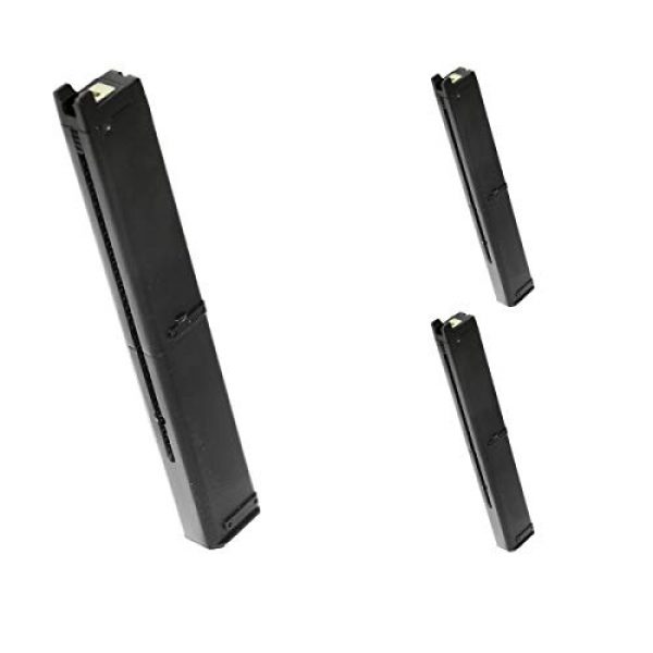 Airsoft Shopping Mall Airsoft Gun Magazine 1 Airsoft Shooting Gear Well 3pcs 48rd Gas Mag Long Magazine for G12 M11A1 GBB SMG
