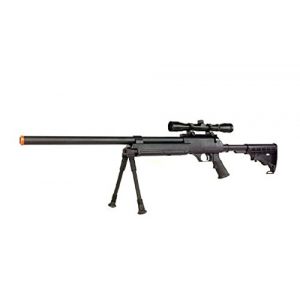 Well Airsoft Rifle 1 Well MB06 SR-2 Tactical Airsoft Sniper Rifle w/ 3-9x40 Scope & Bipod Bolt Action Airsoft Sniper