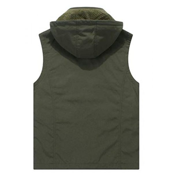 DAFREW Airsoft Tactical Vest 2 DAFREW Youth Vest Men's Casual Vest Quick-Drying mesh Vest Male Outdoor Hooded Vest (Color : Royal Blue, Size : XL)