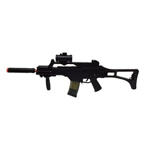 Double Eagle Airsoft Rifle 1 JustAirsoftUSA M85 Electric Rifle Airsoft Gun w/ accessories