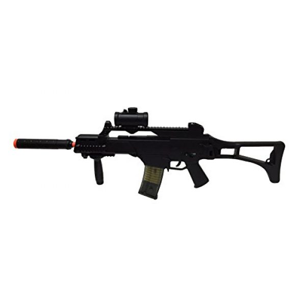 Double Eagle Airsoft Rifle 1 JustAirsoftUSA M85 Electric Rifle Airsoft Gun w/ accessories