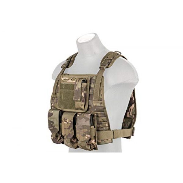 Lancer Tactical Airsoft Tactical Vest 1 Lancer Tactical Ballistic 600D Poly Combat Training Tactical Vest Camo Tropic Adjustable Lightweight