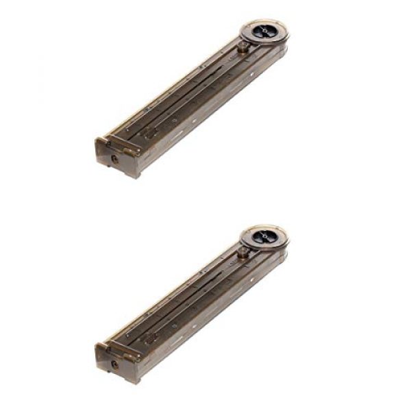 Airsoft Shopping Mall Airsoft Gun Magazine 1 Airsoft Shooting Gear CYMA 2pcs 280rd Hi-Cap Magazine for CYMA/Classic Army/King Arms/Tokyo Marui/JG P90 Series AEG Transparent Brown