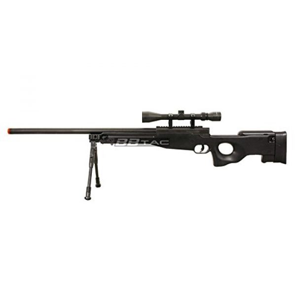 BBTac Airsoft Rifle 4 BBTac b96 awp airsoft sniper rifle with 3-9x40 scope and bi-pod warrior 1(Airsoft Gun)