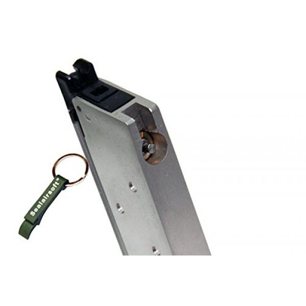 WE Airsoft Gun Magazine 2 WE 13rds Airsoft Gas Magazine For WE Mini 1911 / 3.8 Series GBB Silver -Mobile Ring Included