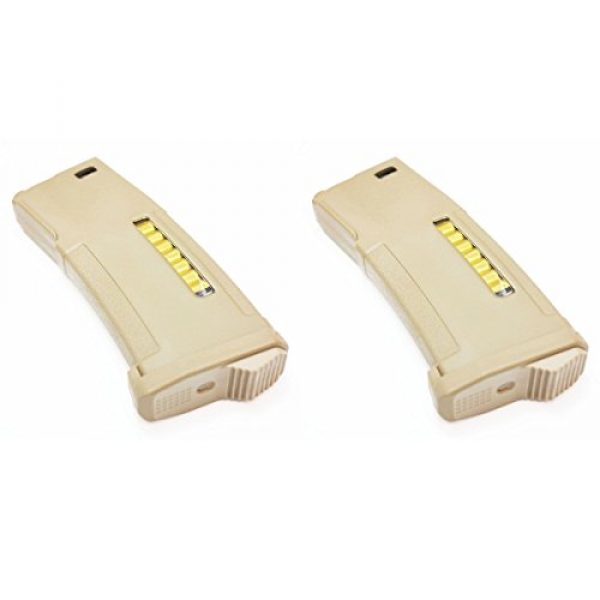 Airsoft Shopping Mall Airsoft Gun Magazine 1 Airsoft Shooting Gear 2pcs Pack PTS EPM 150rd Enhanced Polymer Magazine AEG Dark Earth