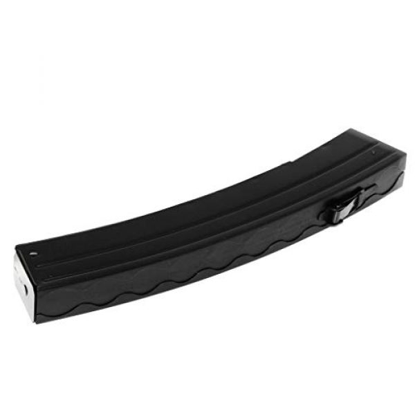 Airsoft Gang Airsoft Gun Magazine 2 Airsoft Parts 2pcs 110rd Metal Mid-Cap Mag Magazine for S&T Sterling Series AEG SMG Black