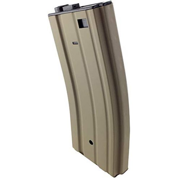 SportPro Airsoft Gun Magazine 4 SportPro Jing Gong 300 Round Metal High Capacity Magazine for AEG M4 M16 Airsoft - Tan