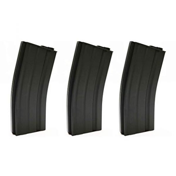 Generica Airsoft Gun Magazine 1 Airsoft Spare Parts 3pcs Pack E&C 70rd Mid-Cap Magazine for M4 Series AEG Black
