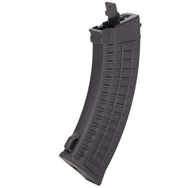 Lancer Tactical Airsoft Rifle 7 Lancer Tactical Airsoft Full Metal AK-47 AEG Rifle LE Stock with Battery & Charger Black