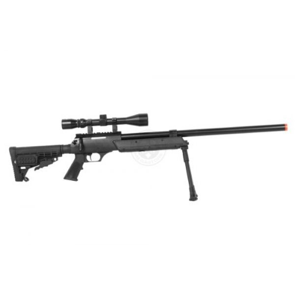 BBTac Airsoft Rifle 4 Wellfire aps sr-2 modular airsoft sniper rifle - scope & bipod - black(Airsoft Gun)
