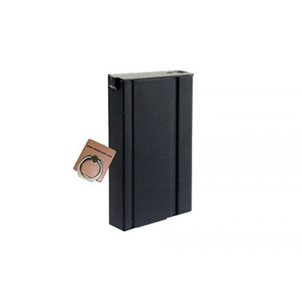 CYMA Airsoft Gun Magazine 2 CYMA 180rds Metal Mid-Cap Magazine for Airsoft M14 EBR Socom Marui G&P JG AEG -Mobile Ring Included