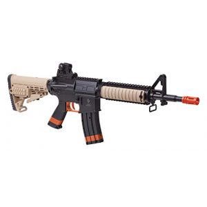 Game Face Airsoft Rifle 1 GameFace GFR37-CA Elite Renegade Spring-Powered Single-Shot Airsoft Rifle, Dark Earth/Black - California Compliant