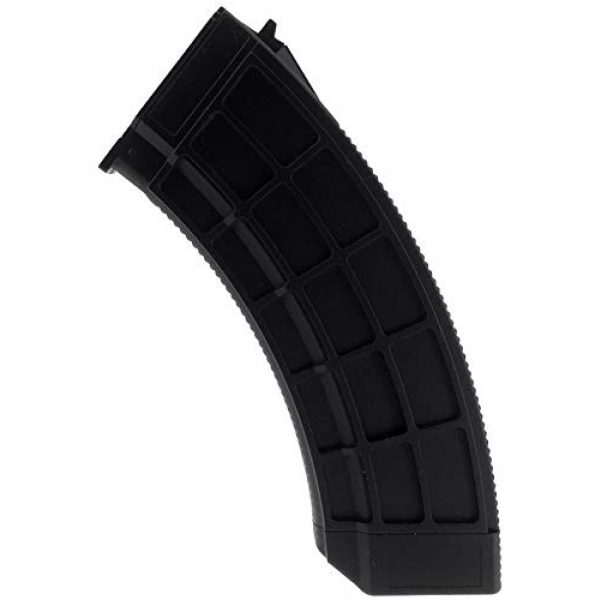 SportPro Airsoft Gun Magazine 1 SportPro 130 Round Polymer Thermold Waffle Medium Capacity Magazine for AEG AK47 AK74 Airsoft - Black