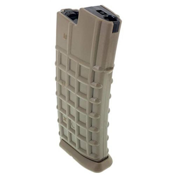SportPro Airsoft Gun Magazine 2 SportPro 300 Round Polymer Waffle High Capacity Magazine for AEG AUG Airsoft - Dark Earth