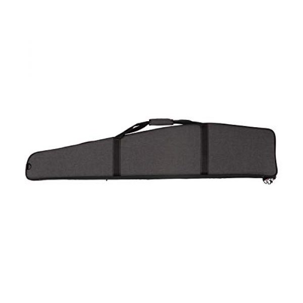 Allen Company Rifle Case 6 Gear Fit MAG Rifle Case, 50 inches, Magnetic Flap Pocket, Removable Organizer for Ammo/Tools and More, Fleece Cylindrical Nose Pocket Protects Scope, Heavy Duty Padding, Black and Heather Gray