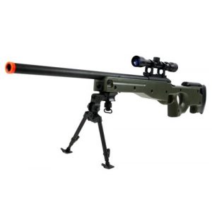 BBTac Airsoft Rifle 1 BBTac BT-96 Bolt Action Sniper Rifle w/ 3-9x Scope and Bipod - OD GREEN