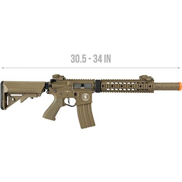 Lancer Tactical Airsoft Rifle 2 Lancer Tactical M4 SD Proline Series 9" Rail Airsoft AEG [Low FPS] - TAN
