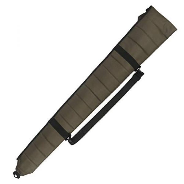 TOURBON Rifle Case 2 TOURBON Hunting Shooting Tactical Shotgun Case 52 inch Soft Gun Bag (Green, Foldable)