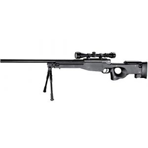 Well Airsoft Rifle 1 Well MB01 Airsoft Sniper Rifle W/Scope and Bipod - Black