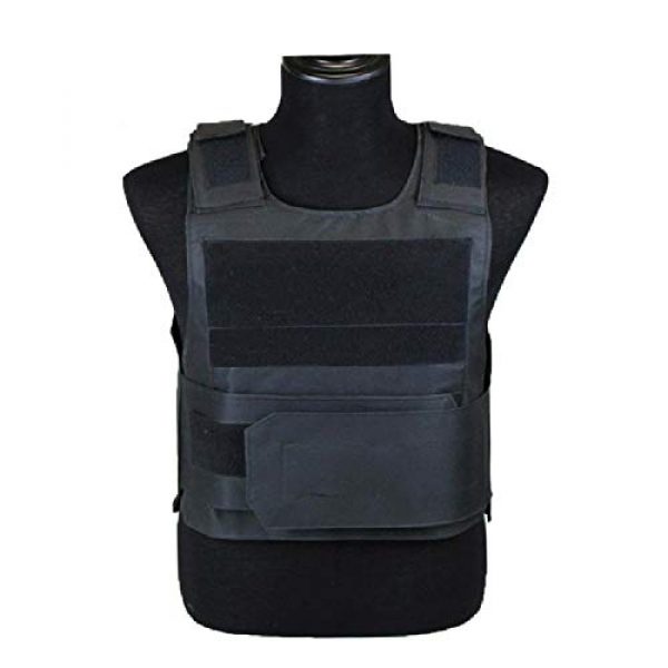 BGJ Airsoft Tactical Vest 2 BGJ Outdoor Tactical Vest Military Molle Armor Plate Waistcoat Airsoft Carrier Vest Camo Woodland Hunting Protection Combat CS Vest