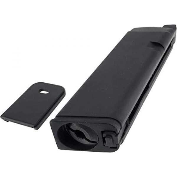 SportPro Airsoft Gun Magazine 7 SportPro Bell 22 Round Metal 12g CO2 Cartridge Gas Magazine for GBB G17 Airsoft - Black