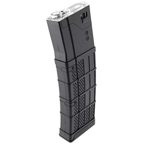 SportPro Airsoft Gun Magazine 1 SportPro CYMA 140 Round Polymer Thermold Waffle Medium Capacity Magazine for AEG M4 M16 Airsoft - Black