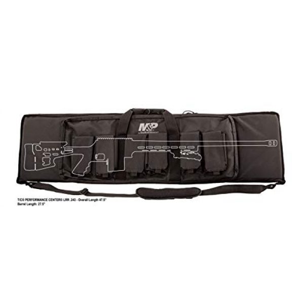 Smith & Wesson Rifle Case 6 Smith & Wesson M&P Pro Tac Padded Rifle Case with Ballistic Fabric Construction and External Pockets for Shooting, Range, Storage and Transport
