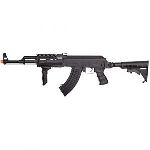 Lancer Tactical Airsoft Rifle 1 Lancer Tactical 47 LT-728C AEG Airsoft Rifle with Retractable Stock Black