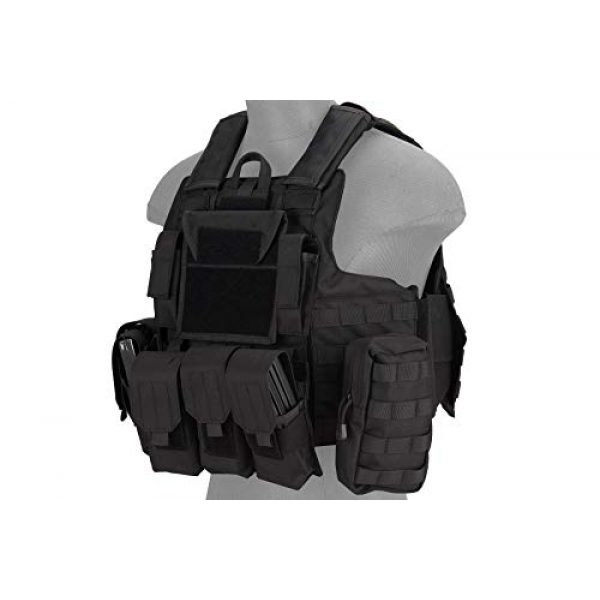 Lancer Tactical Airsoft Tactical Vest 1 Lancer Tactical 1000D Nylon Airsoft Combat Training Tactical Strike Assault Vest Black Adjustable