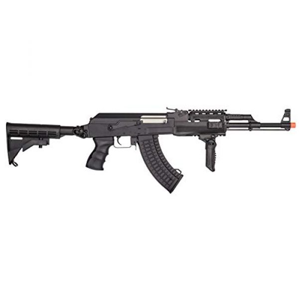 Lancer Tactical Airsoft Rifle 2 Lancer Tactical Airsoft Full Metal AK-47 AEG Rifle LE Stock with Battery & Charger Black