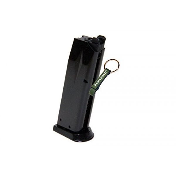 KJW Airsoft Gun Magazine 1 KJ Works 24rds Airsoft Metal 6mm GAS Magazine For P229 KP02 GBB -Mobile Ring Included
