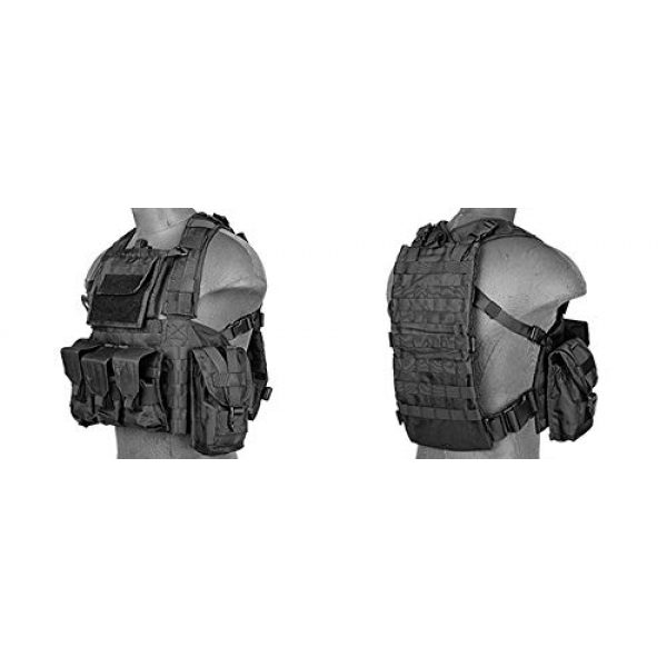 LT Airsoft Tactical Vest 3 LT Airsoft Tactical Vest Modular Rig Mag Pouch Hydration Pouch Multi Colors