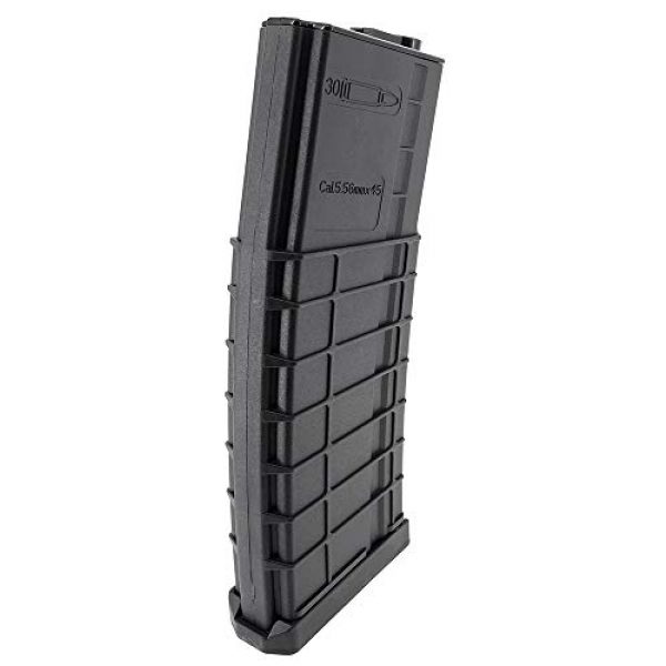 SportPro Airsoft Gun Magazine 4 SportPro CYMA 320 Round Polymer Thermold Waffle High Capacity Flash Magazine for AEG M4 M16 Airsoft - Black