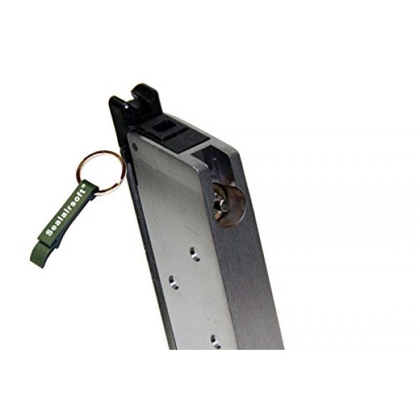 WE Airsoft Gun Magazine 2 WE 15rds Gas Airsoft Magazine SOCOM Gear MEU 1911 GBB SV -Mobile Ring Included