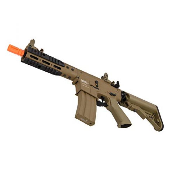 Lancer Tactical Airsoft Rifle 4 Lancer Tactical Proline 9" KeyMod with Picatinny Carbine AEG Airsoft Rifle Tan 395 FPS