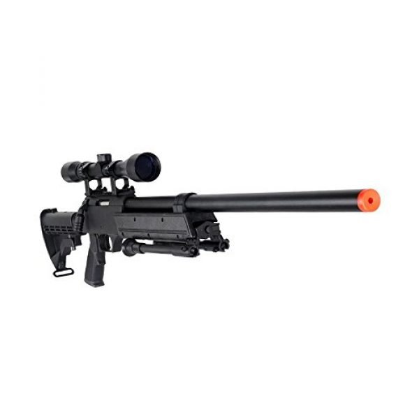 Well Airsoft Rifle 1 Well MB06AB Airsoft Bolt Action Sniper Rifle with Scope & Bipod FPS-460 - Black