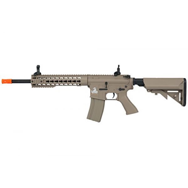 Lancer Tactical Airsoft Rifle 1 Lancer Tactical Full Metal Gear with 10" Rail Interface System Polymer Body (Dark Earth)