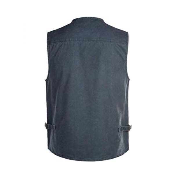DAFREW Airsoft Tactical Vest 2 DAFREW Men's Outdoor Vest, Spring and Autumn Casual Outdoor Vest, Multi-Pocket Photography Cotton Fishing Vest (Color : Blue, Size : XXL)