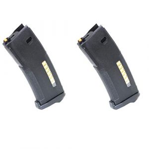 Airsoft Shopping Mall Airsoft Gun Magazine 1 Airsoft Shooting Gear PTS 2pcs 30/120rd Mag EPM Magazine for Tokyo Marui Recoil Shock Next Generation M4 Scar 416D AEG Black