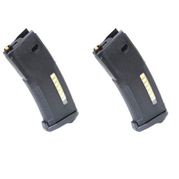 Airsoft Shopping Mall Airsoft Gun Magazine 1 Airsoft Shooting Gear PTS 2pcs 30/120rd Mag EPM Magazine for Tokyo Marui Recoil Shock Next Generation M4 Scar 416D AEG Black