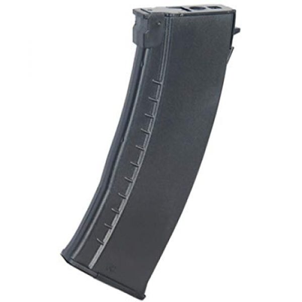 Lancer Tactical Airsoft Gun AK74 AEG Magazine 1 Lancer Tactical AK74 HI-Cap 600rd Airsoft AEG Magazine BBS Black